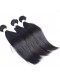 Natural Color Silk Straight Brazilian Virgin Human Hair Extensions Weave 3 Bundles