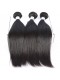 Natural Color Silk Straight Brazilian Virgin Human Hair Extensions Weave 3 Bundles