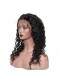 Natural Color Deep Weave Silk Top Lace Wigs Brazilian Virgin Human Hair 