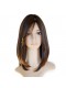 Brown Color European Virgin Hair Silky Straight Jewish Silk Top Full Lace wigs