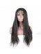 360 Lace Wigs Brazilian Virgin Hair Yaki Straight150% Density Human Hair Wigs 