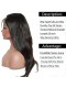 Brazilian Full Lace Wigs 20" 180% Density Straight Swiss Lace Pre-Plucked Natural Hair Line