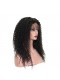 Natural Color Kinky Curly Silk Top Lace Wigs Brazilian Virgin Human Hair