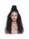 Deep Curly 360 Lace Wigs 100% Human Hair Wigs Ntural Black Color 