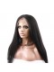 Brazilian Virgin Hair Italian Yaki Lace Front Human Hair Wigs Natural Color 