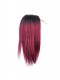 Ombre Hair Weave Color 1b/#99j Straight Virgin Human Hair 3 Bundles