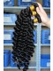 Natural Color Deep Wave Brazilian Virgin Human Hair Weaves 4pcs Bundles