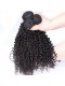 Mongolian Virgin Hair Kinky Curly Free Part Lace Closure with 3pcs Weaves