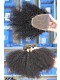 Mongolian Virgin Hair Afro Kinky Curly Free Part Lace Closure with 3pcs Weaves