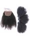 Indian Remy Hair Afro Kinky Curly Three Part Lace Closure with 3pcs Weaves