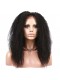 Natural Color Afro Kinky Curly Human Hair Wig Brazilian Virgin Hair Full Lace Wigs