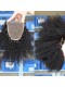 Malaysian Virgin Hair Afro Kinky Curly Three Part Lace Closure with 3pcs Weaves