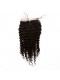 Brazilian Virgin Human Hair Kinky Curly Lace Closure with 3pcs Hair Weaves