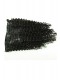 Kinky Curly Brazilian Virgin Hair Clip In Human Hair Extensions Natural Color