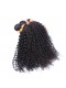 Mongolian Virgin Hair Kinky Curly Free Part Lace Closure with 3pcs Weaves