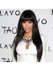 Kim Kardashian Brazilian Virgin Hair Straight Lace Front Human Hair Wigs With Bangs