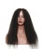 Natural Color Kinky Curly Human Hair Wig Mongolian Virgin Hair Full Lace Wigs