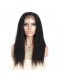 Natural Color Brazilian Virgin Human Hair Wigs Kinky Straight Silk Top Lace Wigs