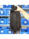 Indian Virgin Hair Natural Color Kinky Straight Hair Weave 3 Bundles