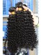 Kinky Curly Hair Peruvian Virgin Human Hair Weave 3 Bundles Natural Color