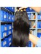 Peruvian Virgin Human Hair Yaki Straight Hair Weave Natural Color 3 Bundles