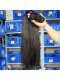 Natural Color Peruvian Virgin Human Hair Weave Yaki Straight 4pcs Bundles