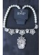 Fashion charm jewelry crystal pearl flower shortness of breath necklace