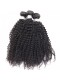 Brazilian Virgin Human Hair Kinky Curly Lace Closure with 3pcs Hair Weaves