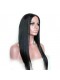 Natural Color Unprocessed Peruvian Virgin 100% Human Hair Silky Straight Full Lace Wigs 