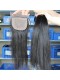 Brazilian Virgin Hair Straight 4X4inches Middle Part Silk Base Closure with 3pcs Weaves