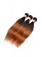 Peruvian Virgin Human Hair Silky Straight Ombre Hair Weave Color 1b/#30 3 Bundles