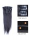 Natural Color Silky Straight Mongolian Virgin Hair Clip In Human Hair Extensions