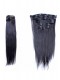 Natural Color Silky Straight Mongolian Virgin Hair Clip In Human Hair Extensions