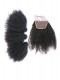 Malaysian Virgin Hair Afro Kinky Curly Three Part Lace Closure with 3pcs Weaves