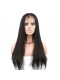 Top quality 360 Circular Lace Wigs Yaki straight Brazilian Virgin Hair Full Lace Wigs