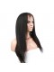 Natural Color Light Yaki Straight Unprocessed Peruvian Virgin Human Hair Full Lace Human Hair Wigs