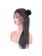 Natural Color Italian Yaki Brazilian Virgin Human Hair Glueless Full Lace Wigs