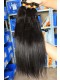 Indian Virgin Human Hair Yaki Straight Hair Weave Natural Color 3 Bundles