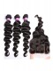 European Virgin Hair Loose Wave 4X4inches Three Part Silk Base Closure with 3pcs Weaves