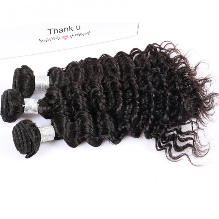 Natural Color Body Wave Brazilian Virgin Human Hair Extensions
